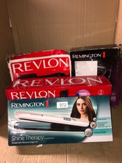 QTY OF ITEMS TO INCLUDE REMINGTON SHINE THERAPY STRAIGHTNER: LOCATION - BACK WALL