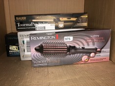 QTY OF ITEMS TO INCLUDE REMINGTON KERATIN PROTECT HEATED BARREL BRUSH: LOCATION - BACK WALL