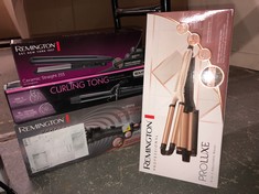 QTY OF ITEMS TO INCLUDE REMINGTON PROLUXE 4 IN 1 WAVER: LOCATION - BACK WALL