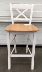 CLAYTON BAR STOOL CREAM RRP £119: LOCATION - FURNITURE(COLLECTION OR OPTIONAL DELIVERY AVAILABLE)