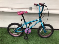 APOLLO ROXIE GIRLS BIKE, SMALL FRAME, 16” WHEELS, SINGLE SPEED, AGES 3-5: LOCATION - SPORTS & EXERCISE(COLLECTION OR OPTIONAL DELIVERY AVAILABLE)