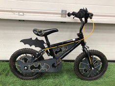 KIDS BATMAN BIKE, SMALL, 14” WHEELS, SINGLE SPEED, AGES 2-4: LOCATION - SPORTS & EXERCISE(COLLECTION OR OPTIONAL DELIVERY AVAILABLE)