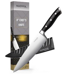 X 6 8 INCH CHEF KNIFE HIGH CARBON STAINLESS STEEL ID MAY BE REQUIRED - COLLECTION ONLY - LOCATION RACK