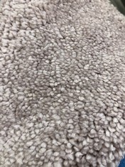 SOFT NOBLE BLUE FELT 52 SWEET TRUFFLE CARPET APPROX WIDTH 4M - COLLECTION ONLY - LOCATION FLOOR