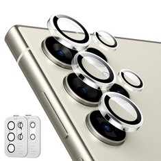 58 X ESR FOR SAMSUNG GALAXY S24 ULTRA CAMERA LENS PROTECTOR, INDIVIDUAL LENS PROTECTORS, SCRATCH-RESISTANT ULTRA-THIN TEMPERED GLASS WITH ALUMINUM EDGING, GALAXY S24 ULTRA CASE FRIENDLY, 2 SET, CLEAR