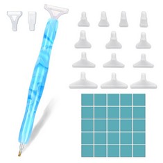 25 X RUGUOA DIAMOND BRUSHES AND 16 REPLACEMENT TIPS, DOUBLE TIP POINT DRILL PEN KIT FOR 5D DIAMOND PAINTING AND NAIL ART RHINESTONE SELECTOR - TOTAL RRP £96: LOCATION - A