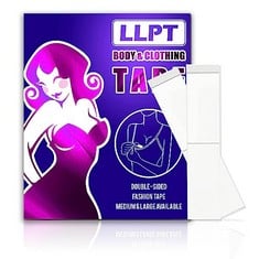 22 X LLPT DOUBLE SIDED TIT FASHION TAPE FOR BODY AND CLOTHING | 72 STRIPS PACK MEDIUM SIZED | TRANSPARENT RELIABLE ON FABRIC | GENTLE ON SKIN GREAT FOR ALL SKIN SHADES (FTD12CR72) - TOTAL RRP £109: L