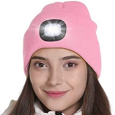 13 X ATTIKI LED LIGHTED BEANIE CAP FOR ADULTS, USB RECHARGEABLE 4 LED HEADLAMP HAT, UNISEX WINTER KNIT HAT TORCH FOR RUNNING CYCLING CAMPING, CHRISTMAS TECH GIFTS FOR MEN DAD WOMEN TEENS - TOTAL RRP