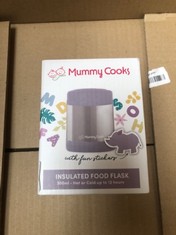 QTY OF ASSORTED ITEMS TO INCLUDE "MUMMY COOKS " INSULATED FOOD FLASK 300ML - UP TO 12HRS RRP £250: LOCATION - B