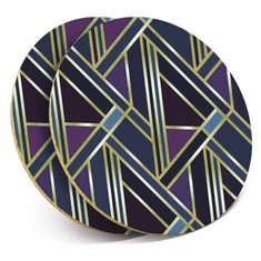 QTY OF ASSORTED ITEMS TO INCLUDE SET OF 2 ROUND GEOMETRIC PATTERN COASTERS RRP £155: LOCATION - B