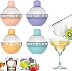QTY OF ASSORTED ITEMS TO INCLUDE ICE BALL MAKER, WHISKEY ICE MOLD, CREATIVE SUMMER SILICONE ICE CUBE TRAY, 2.5 INCHES  RRP £250: LOCATION - B