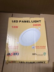 QTY OF ASSORTED ITEMS TO INCLUDE LED PANEL LIGHT 18W 300K 80% ENERGY SAVING RRP £200: LOCATION - B