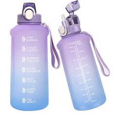15 X WENLIM 2 LITRE LARGE WATER BOTTLE WITH STRAW, 2L SPORT MOTIVATIONAL DRINKS BOTTLE WITH TIME MARKINGS FOR FITNESS GYM AND OUTDOOR SPORTS - TOTAL RRP £151: LOCATION - C