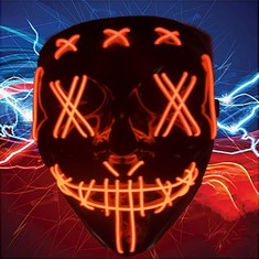93 X MASK BLACK/RED - TOTAL RRP £465: LOCATION - C