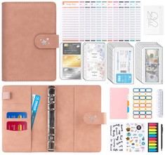 29 X ANSTORE BUDGET BINDER, MONEY BINDER BUDGET PLANNER SET WITH CASH ENVELOPES, BUDGET SHEETS, LABEL STICKERS & MORE, EASY TO REDUCE BILLS AND MONEY SAVING BUDGET FOR PLANNER ORGANIZER-PINK - TOTAL