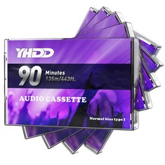 12 X RESHOW AUDIO CASSETTES LOW NOISE HIGH OUTPUT 90 MIN TIME BLANK CASSETTES TAPES WITH INDIVIDUAL CLEAR PLASTIC CASSETTE TAPE CASE, GREAT FOR EVERYDAY RECORDING (PURPLE) - TOTAL RRP £120: LOCATION
