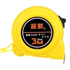 13 X SOURCINGMAP SELF LOCK TAPE MEASURE 10 FT / 3 M METRIC RETRACTABLE RULER CARBON CARBON STEEL MEASURING TAPE 19MM WIDE, YELLOW PLASTIC CASE - TOTAL RRP £92: LOCATION - A