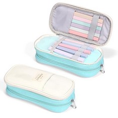 QTY OF ASSORTED ITEMS TO INCLUDE LARGE PENCIL CASE FOR GIRLS/BOYS, BIG CAPACITY PENCIL CASE OR FOR MAKEUP BAG WITH COMPARTMENTS. RRP £250: LOCATION - E RACK