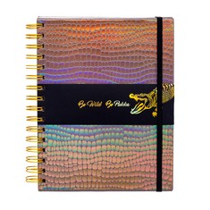31 X PUKKA PAD, WILD A5 PROJECT BOOK - 21 X 14.8CM NOTEBOOK WITH DIVIDERS AND ELASTIC BAND CLOSURE - CROCODILE - TOTAL RRP £117: LOCATION - E RACK
