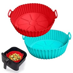 QTY OF ASSORTED ITEMS TO INCLUDE 2PCS AIR FRYER SILICONE LINERS : LOCATION - E RACK