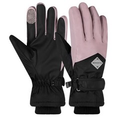13 X YOUMU WOMEN SKI GLOVES FULL FINGER WINTER GLOVES FREEZER WARM WOMEN SKI GLOVES ANTI-SLIP WATERPROOF LIGHTWEIGHT TOUCH SCREEN PALM PROTECTION GLOVES, PROTECTIVE COLD WEATHER GLOVES FOR RUNNING HI
