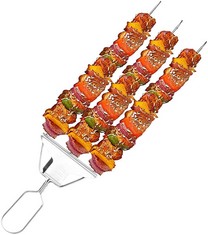QTY OF ASSORTED ITEMS TO INCLUDE SKEWERS FOR KABOBS 3 WAY PRONG : LOCATION - F RACK