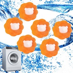 QTY ASSORTED ITEMS TO INCLUDE 6PC HAIR REMOVERS FOR LAUNDRY. ORANGE. : LOCATION - F RACK