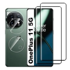 31 X LEXIEE 3D TEMPERED GLASS FOR ONEPLUS 11 SCREEN PROTECTOR [2+2 PACK] CAMERA LENS PROTECTOR AND SCREEN PROTECTOR,[9H HARDNESS] [HD] REAR CAMERA PROTECTOR FILM TEMPERED GLASS FILM - TOTAL RRP £168: