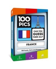 48 X 100 PICS FRANCE EDUCATIONAL FLASH CARDS GAME - KIDS TRAVEL GUIDE FOR FRENCH FOOD FACTS AND PHRASES - TOTAL RRP £120: LOCATION - A