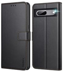 29 X GANBARY COMPATIBLE WITH GOOGLE PIXEL 7 CASE, PREMIUM PU LEATHER FLIP WALLET PHONE CASE COVER [FULL PROTECTION] [CARD SLOTS] [KICKSTAND] FOR GOOGLE PIXEL 7, BLACK - TOTAL RRP £197: LOCATION - A