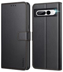 29 X GANBARY COMPATIBLE WITH GOOGLE PIXEL 7 PRO CASE, PREMIUM PU LEATHER FLIP WALLET PHONE CASE [FULL PROTECTION] [CARD SLOTS] [KICKSTAND] FOR GOOGLE PIXEL 7 PRO, BLACK - TOTAL RRP £172: LOCATION - A