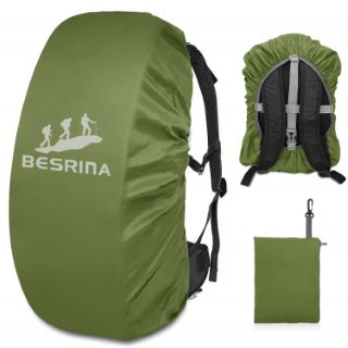 24 X BESRINA BACKPACK RAIN COVER (15-90L),UPGRADED NON-SLIP CROSS BUCKLE STRAP & REFLECTIVE WATERPROOF RUCKSACK COVER FOR HIKING CAMPING TRAVELING CYCLING - TOTAL RRP £180: LOCATION - C