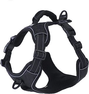 35 X DOG HARNESS NO PULL 2 LEASH CLIPS FOR SMALL MEDIUM LARGE - RRP £350: LOCATION - C