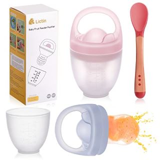 45 X LICTIN BABY BABY FRUIT FOOD FEEDER PACIFIER, FRESH FOOD FEEDER, SILICONE INFANT TEETHER TOY, FOR BABIES SELF FEEDING TEETHING RELIEF TEETHER 2 PCS - TOTAL RRP £374: LOCATION - D