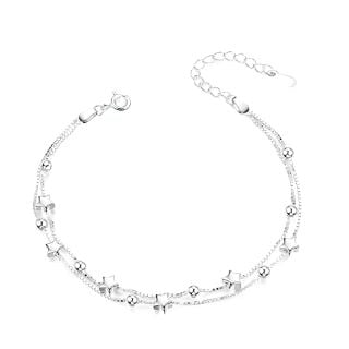 QTY OF ASSORTED ITEMS TO INCLUDE SILVER BRACELET FOR WOMEN STAR LAYERED BRACELET - RRP £195: LOCATION - D