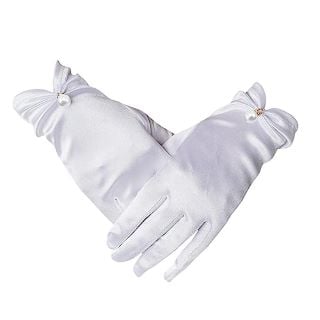 QTY OF ASSORTED ACCESSORIES TO INCLUDE EVER FAORY GIRL'S HOLIDAY WHITE SATIN GLOVES PRINCESS GLOVE - RRP £320: LOCATION - D