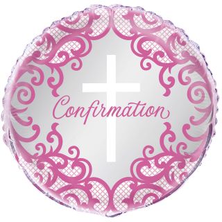 QTY OF PARTY ITEMS TO INCLUDE FANCY PINK CROSS CONFORMATION ROUND FOIL BALLOON (45CM) PINK -RRP £193: LOCATION - A
