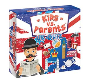 17 X BOARD GAME - KIDS VS PARENTS UK QUIZ - FAMILY QUIZ GAMES FOR KIDS AND FAMILY EDUCATIONAL QUIZ PARTY GAME BRITISH QUIZ - TOTAL RRP £211: LOCATION - G