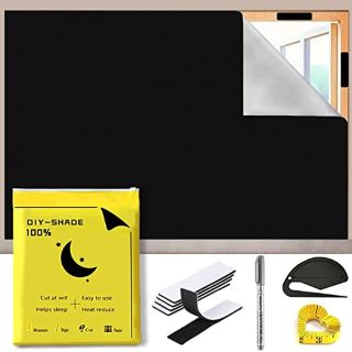 60 X TEMPORARY BLACKOUT BLINDS 300X145CM STICK ON BLINDS FOR WINDOWS BLACKOUT CURTAINS FOR BEDROOM NO DRILL BLINDS WITH SELF ADHESIVE FASTENERS AND CUTTING TOOL - TOTAL RRP £850: LOCATION - G