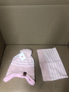 13 X XIAOHAWANG STRIPED WINTER BABY BEANIE KNITTED HAT BOYS GIRLS TODDLER KIDS WARM BEANIE AND SCARF SMALL - RRP £154: LOCATION - A