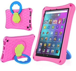 23 X DJ&RPPQ CASE FITS 10 INCH 2021,LIGHTWEIGHT EVA KIDS FRIENDLY SHOCKPROOF 360 ROTATING GRIP HANDLE FOLDING STAND COVER FIT 10 INCH TABLET CASE(INCOMPATIBLE WITH IPAD SAMSUNG).ROSE - TOTAL RRP £326
