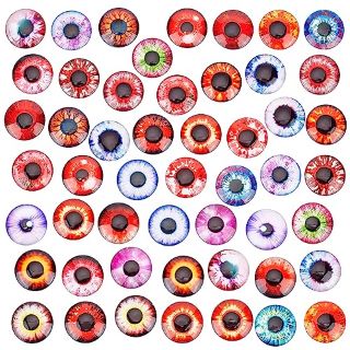 QTY OF ASSORTED GOODS TO INCLUDE PANDAHALL 25MM ANIMAL GLASS EYE 50PCS DRAGON EYE TITLES SCARY : LOCATION - B