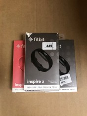 QTY OF ITEMS TO INCLUDE FITBIT INSPIRE 2 HEALTH & FITNESS TRACKER WITH 1-YEAR FITBIT PREMIUM INCLUDED, 24/7 HEART RATE & UP TO 10 DAYS BATTERY, BLACK: LOCATION - BLACK RACK