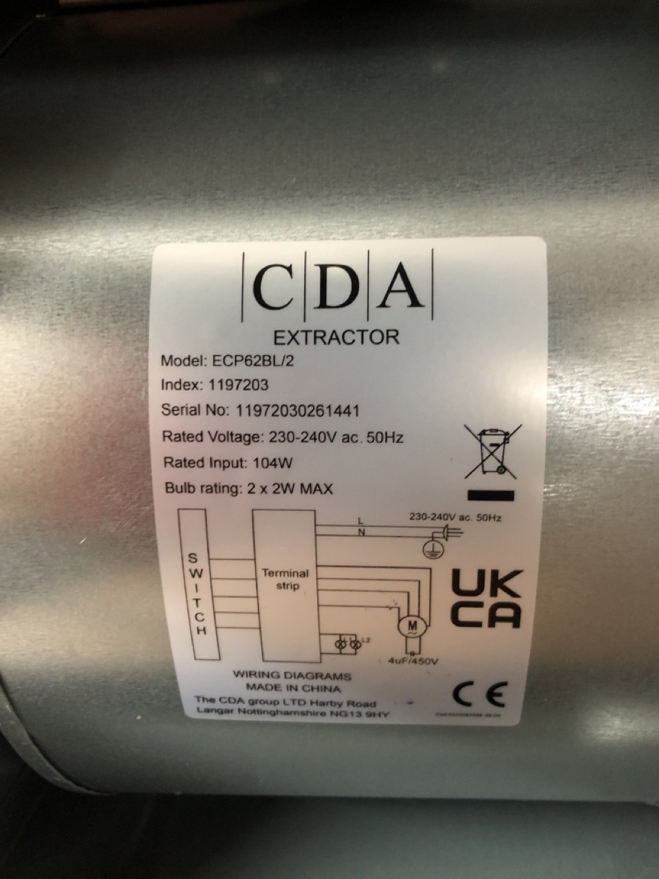 cda ecp62bl