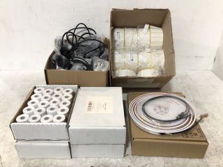 ASSORTMENT OF ITEMS TO INCLUDE CABLES AND THEMAL LABELS RRP £250