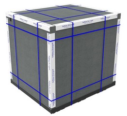 SOFTBOX LARGE COLD STORAGE SHIPPING CRATE IN GREY GREY APPROX RRP £700