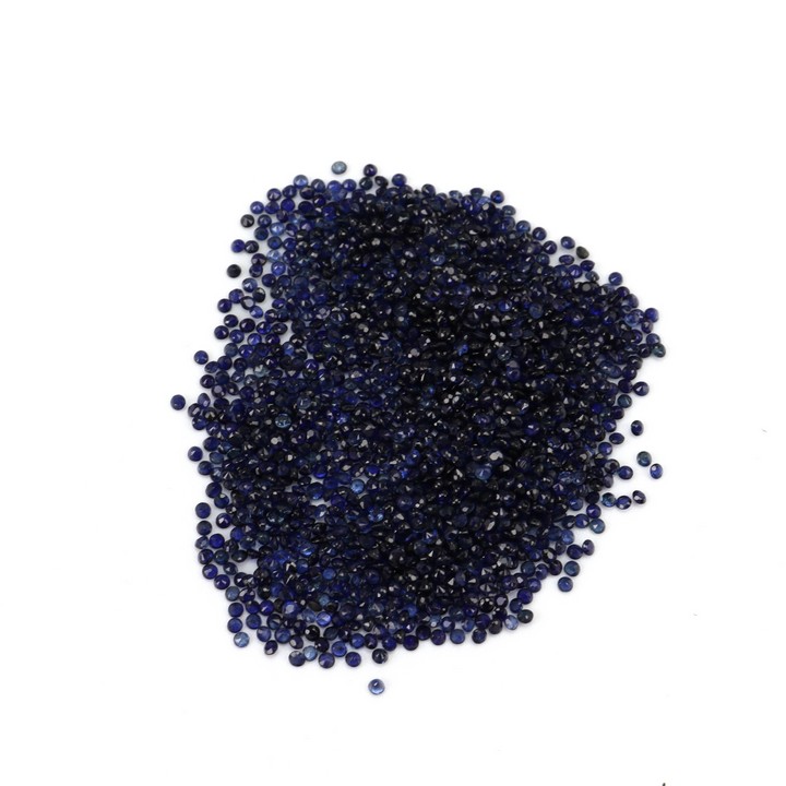 29.72ct Sapphire Faceted Round-cut Parcel of Gemstones, 1.5mm