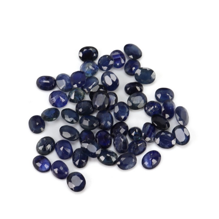 20.80ct Sapphire Faceted Oval-cut Parcel of Gemstones, 5x4mm