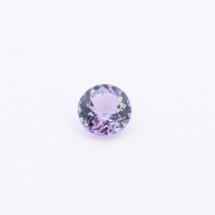 0.96ct Tanzanite Faceted Round-cut Single Gemstone, 6.5mm