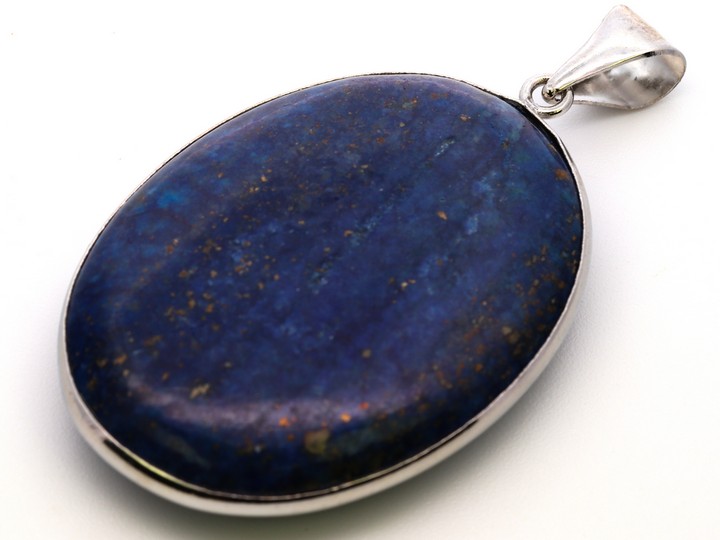 Copper Natural Lapis Lazuli Oval Pendant, 5x3cm, 20.7g (VAT Only Payable on Buyers Premium)